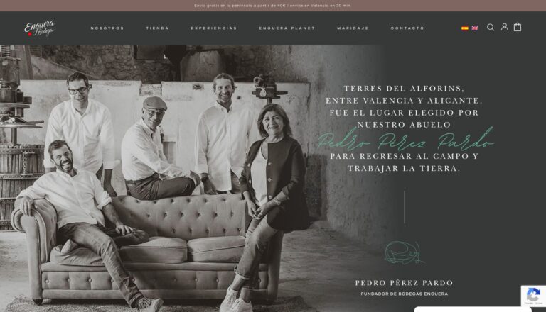 Bodegas Enguera. Tienda de vinos